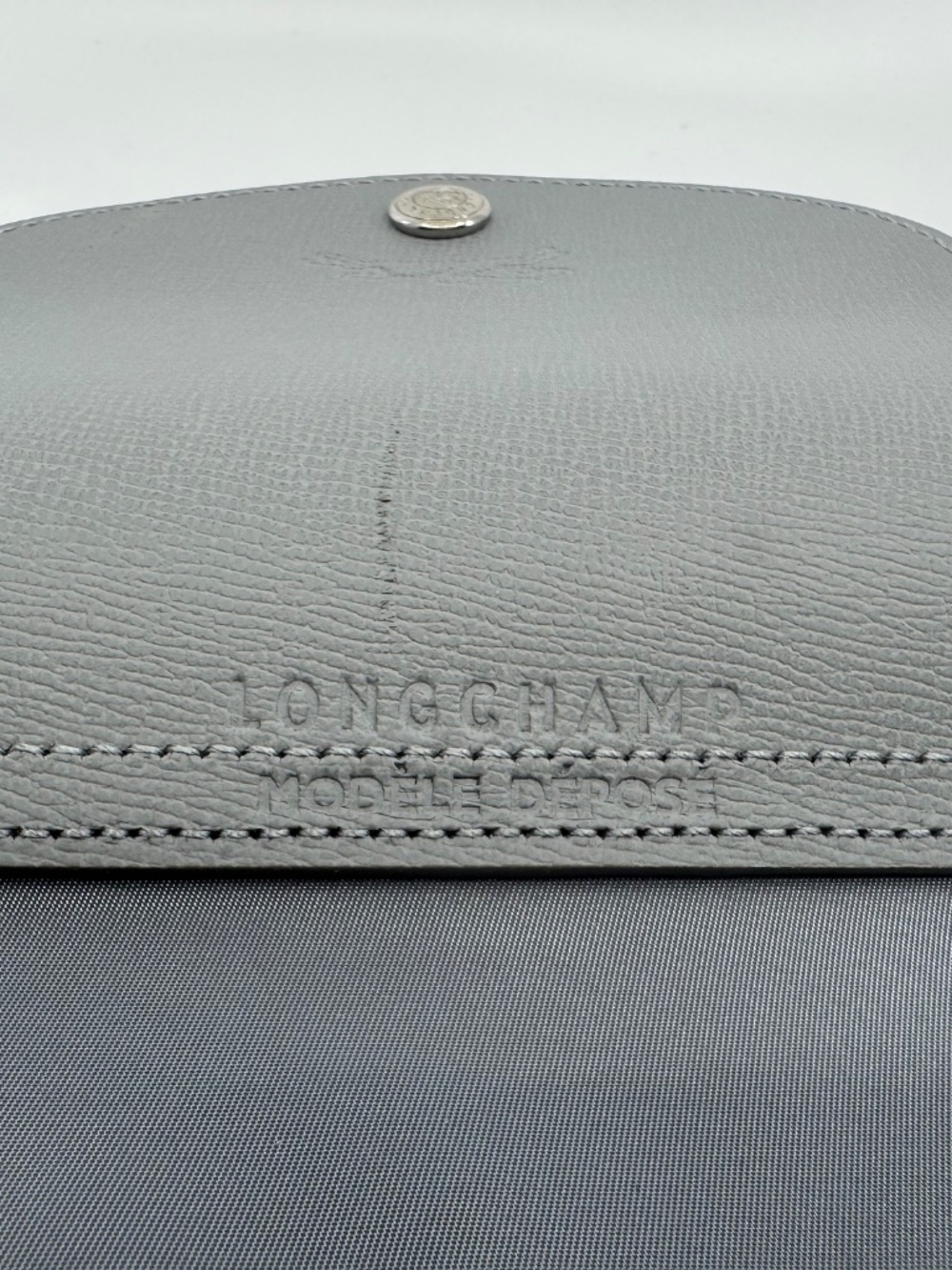 Longchamp Modele Depose Tote Bag Medium Grey - Picture 5 of 10